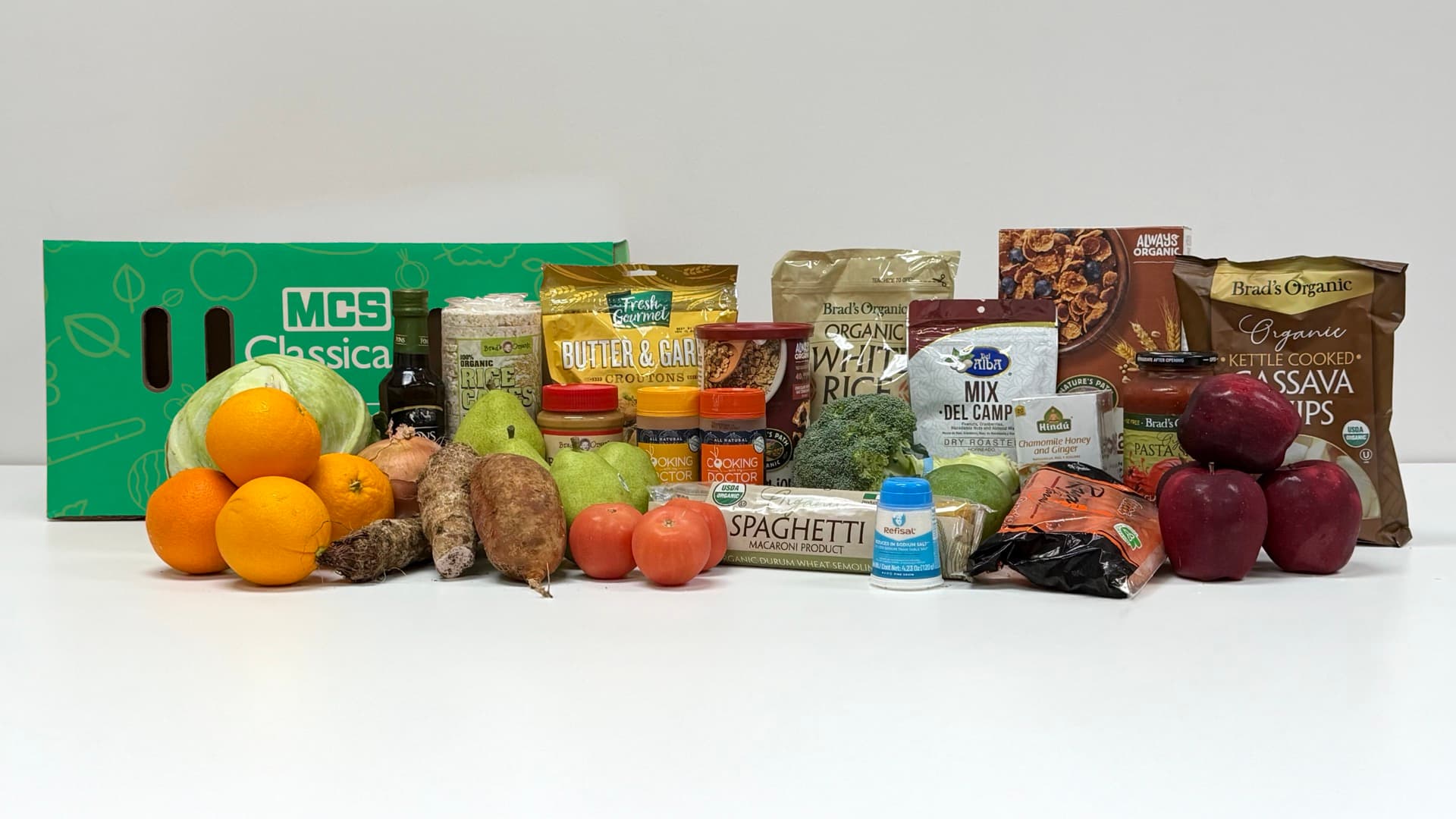 Caja premium de alimentos saludables de Medicare Advantage · FiMCo